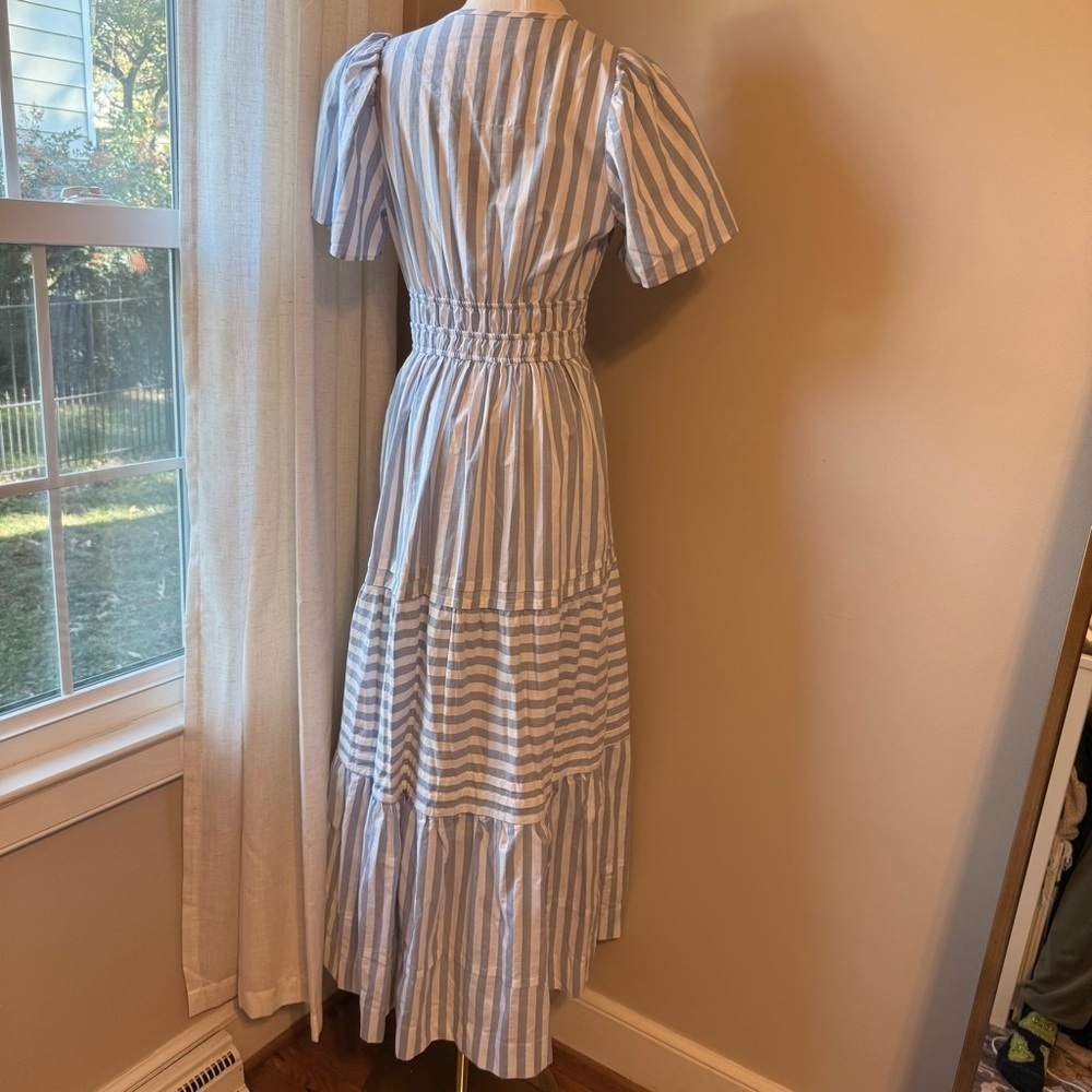 Anthropologie Somerset Maxi Dress with Blue White Stripe - Picture 4 of 6